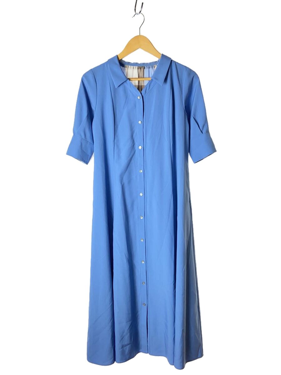 【中古】BLUE LABEL CRESTBRIDGE◆半袖ワンピース/38/ポリエステル/BLU/無地/55J01-400-22【レディースウェア】｜2ｎｄ STREET 店