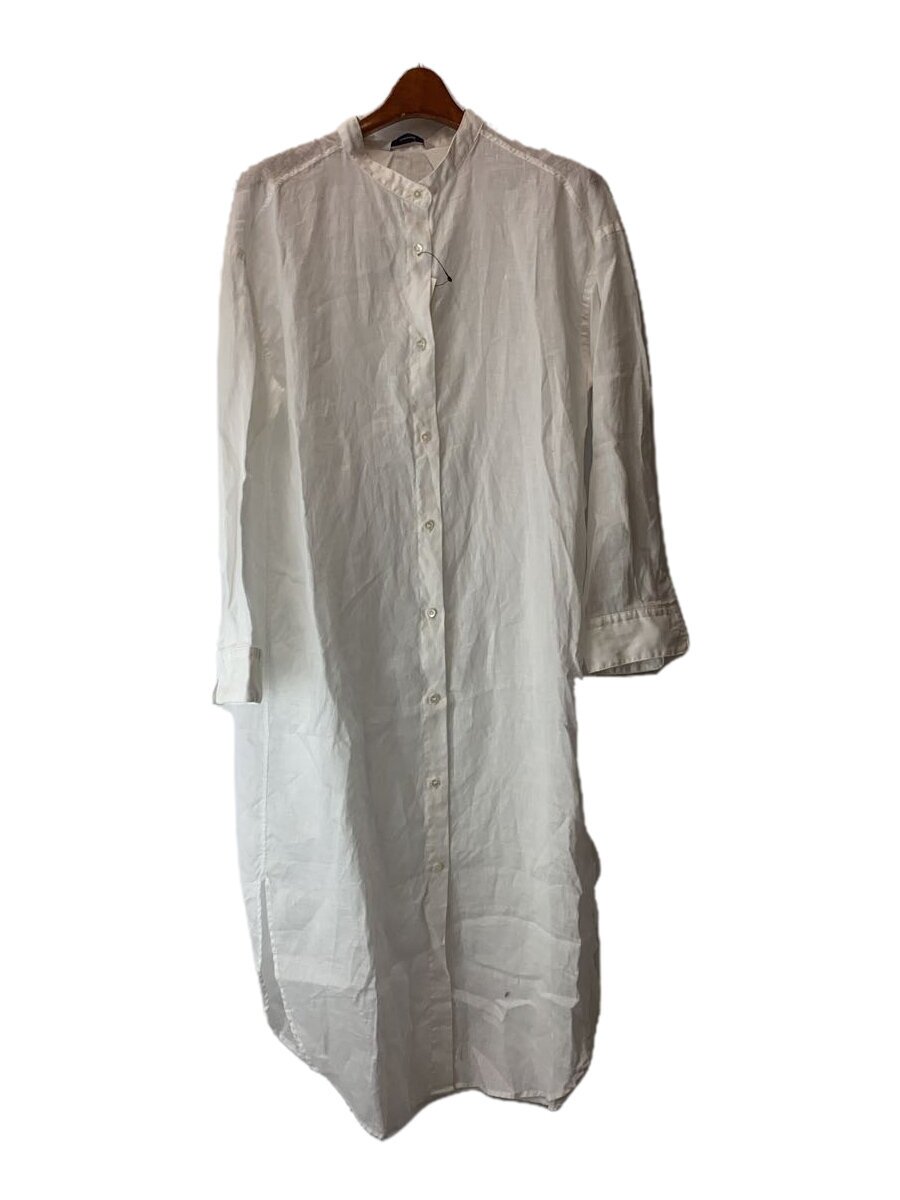 【中古】FRAMeWORK◆FRENCH LINEN SH OP/プルオーバー衣装/FREE/リネン/WHT【レディース御召しもの】