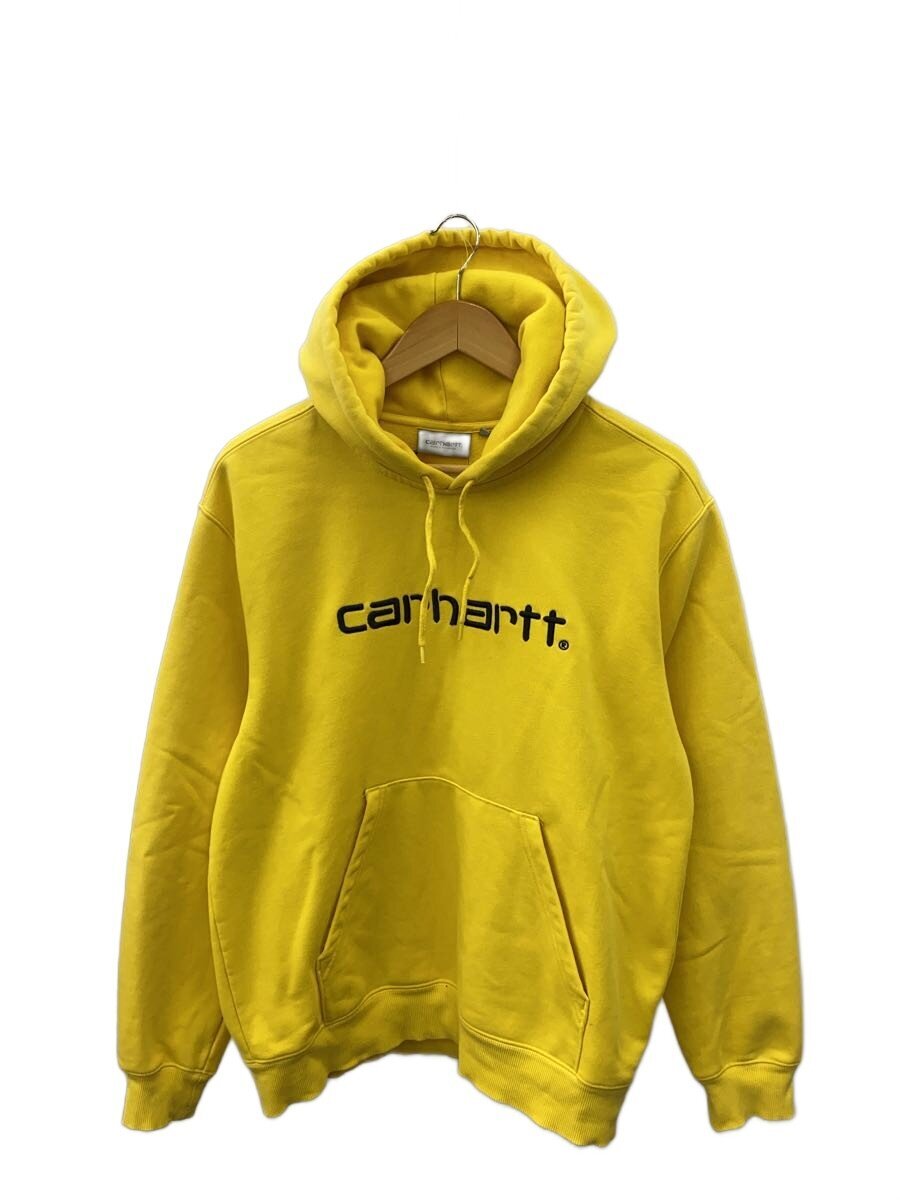 【中古】Carhartt◆パーカー/M/綿織物/YLW/無地/IO27093.03N.90.03【メンズウェア】