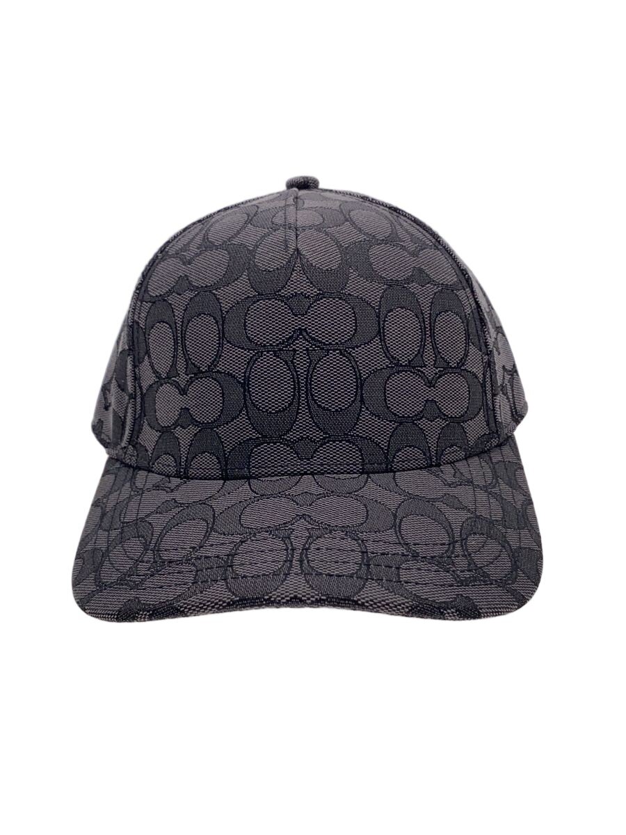 【中古】COACH◆シグネチャージャガードBBハット/キャップ/S/コットン/GRY/総柄/メンズ/CB706【服飾雑貨他】｜2ｎｄ STREET 店