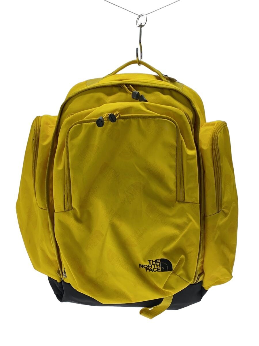 【中古】THE NORTH FACE◆背嚢/--/YLW/総柄/NMJ71700【御徒面子】