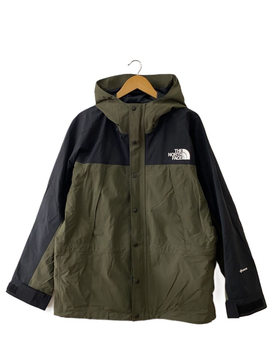 【中古】THE NORTH FACE◆MOUNTAIN LIGHT JACKET_マウンテンライトジャケット/L/ナイロン/KHK【メンズウェア】