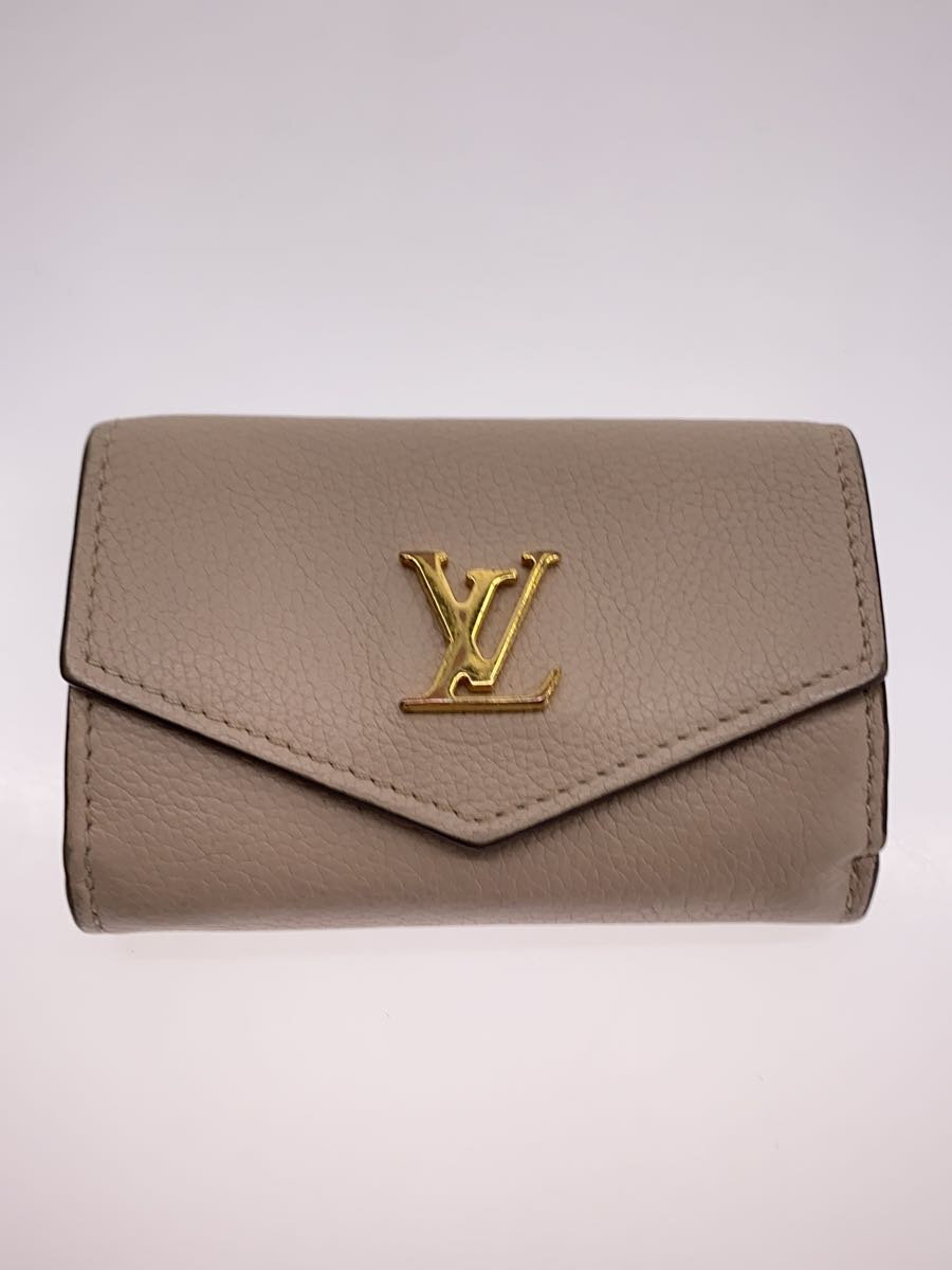 【中古】LOUIS VUITTON◆ポルト・フォイユ・ロックミニ_GRY/レザー/BEG/レディース//【服飾雑貨他】｜2ｎｄ STREET 店