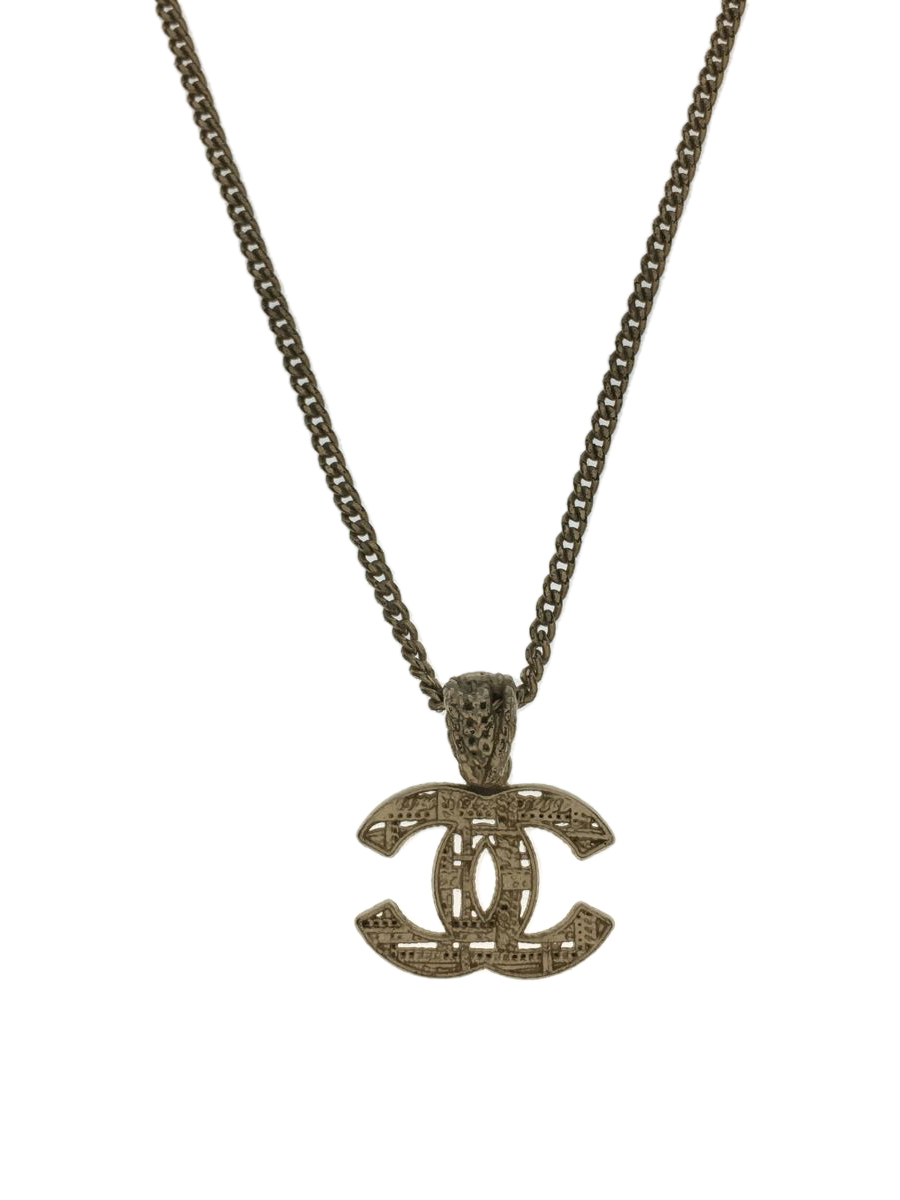 Japan Used Necklace] Chanel Necklace/--/Gld/With Top/Women'S