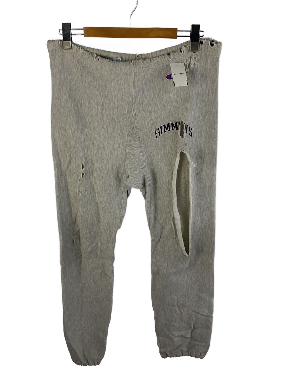 【中古】Champion◆下つ方/L/綿織物/GRY/スウェットパンツ【メンズウェア】