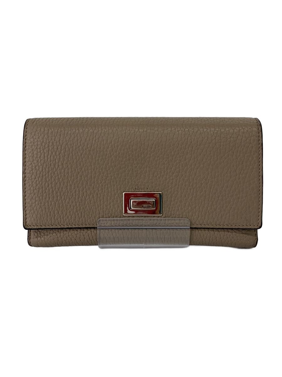 【中古】FENDI◆長札入れ/--/BEG/レディース/8M0437【服飾雑貨他】
