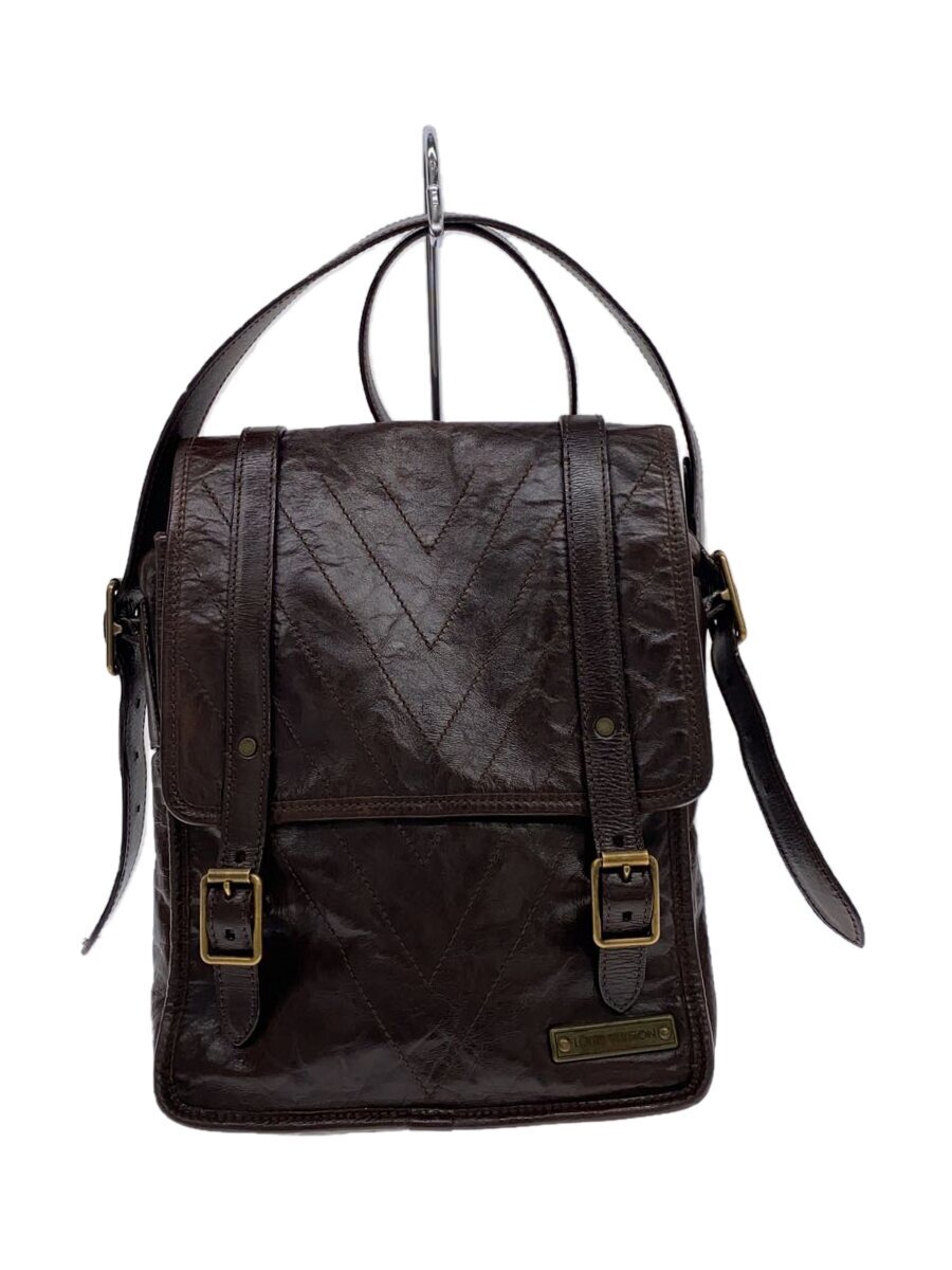 【中古】LOUIS VUITTON◆トロター_キュイール・ソアナ/なめし革/赤銅色/飛脚屋御徒面子/鞄/曲がった掛け【御徒面子】