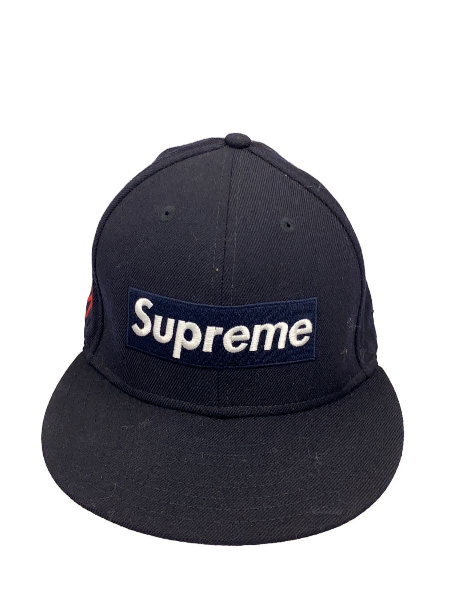 【中古】Supreme◆旗がしら/7 3/8/羊毛/NVY/メンズ【服飾雑貨他】