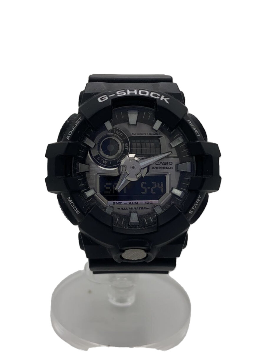 【中古】CASIO◆カシオ/GA-710-1AJF/石英ウオッチ・G-SHOCK/デジアナ/天然ゴム/黒いこと/? NULL ?【服飾雑貨他】