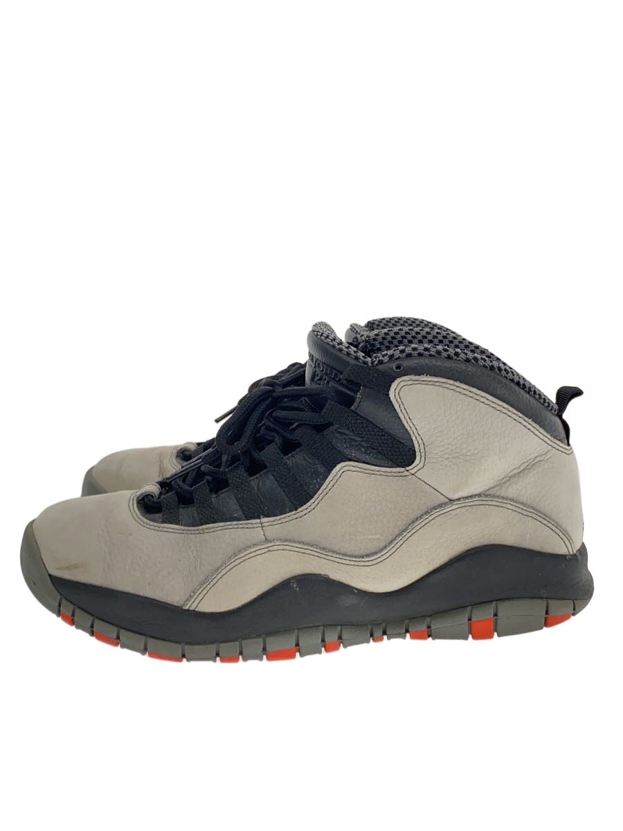 【中古】NIKE◆AIR JORDAN 10 RETRO/エアジョーダンレトロ/薄墨色/310805-023/27.5糎/GRY【シューズ】