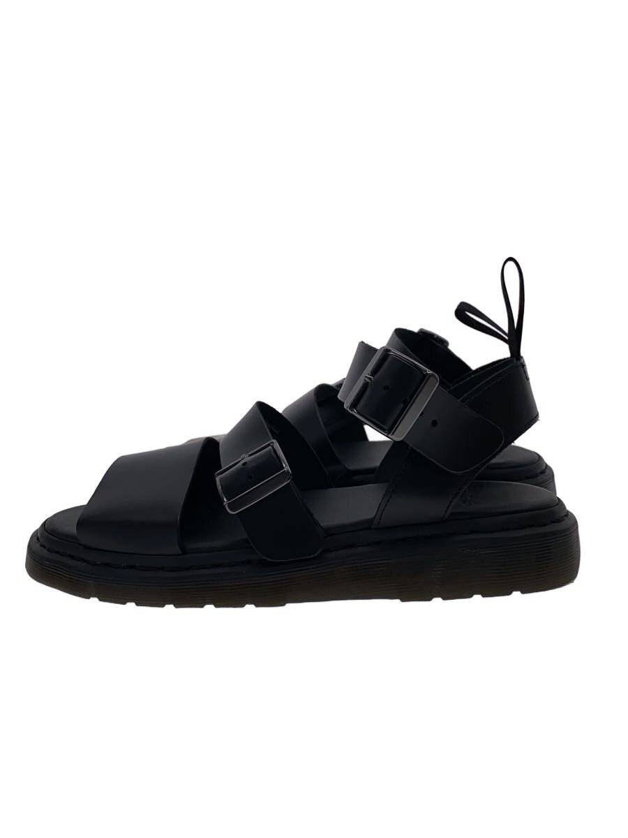 【中古】Dr.Martens◆サンダル/UK9/BLK/aw006【シューズ】