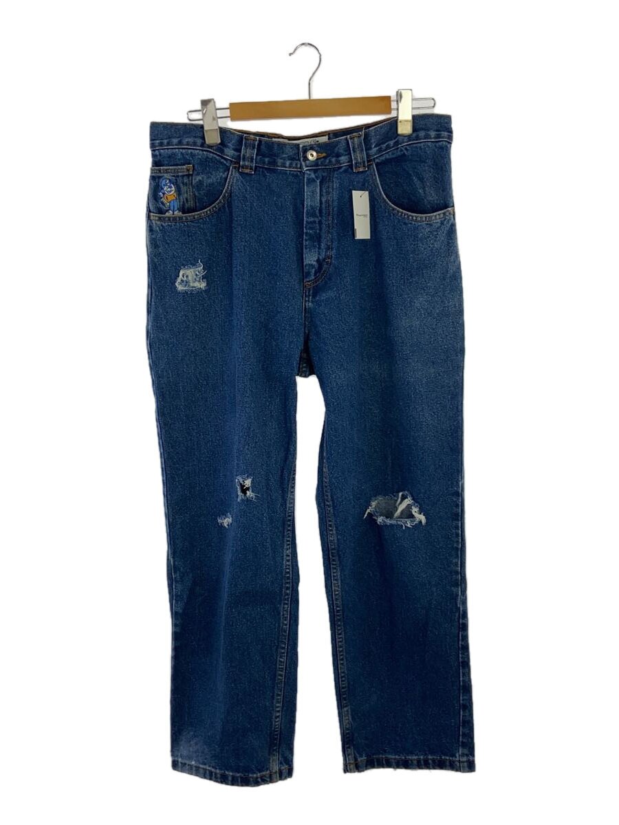 【中古】POLAR SKATE CO.◆93! DENIM/継ぎ切れなし/不都合産業/バギーデニム/広広とした/下つ方/34【メンズウェア】
