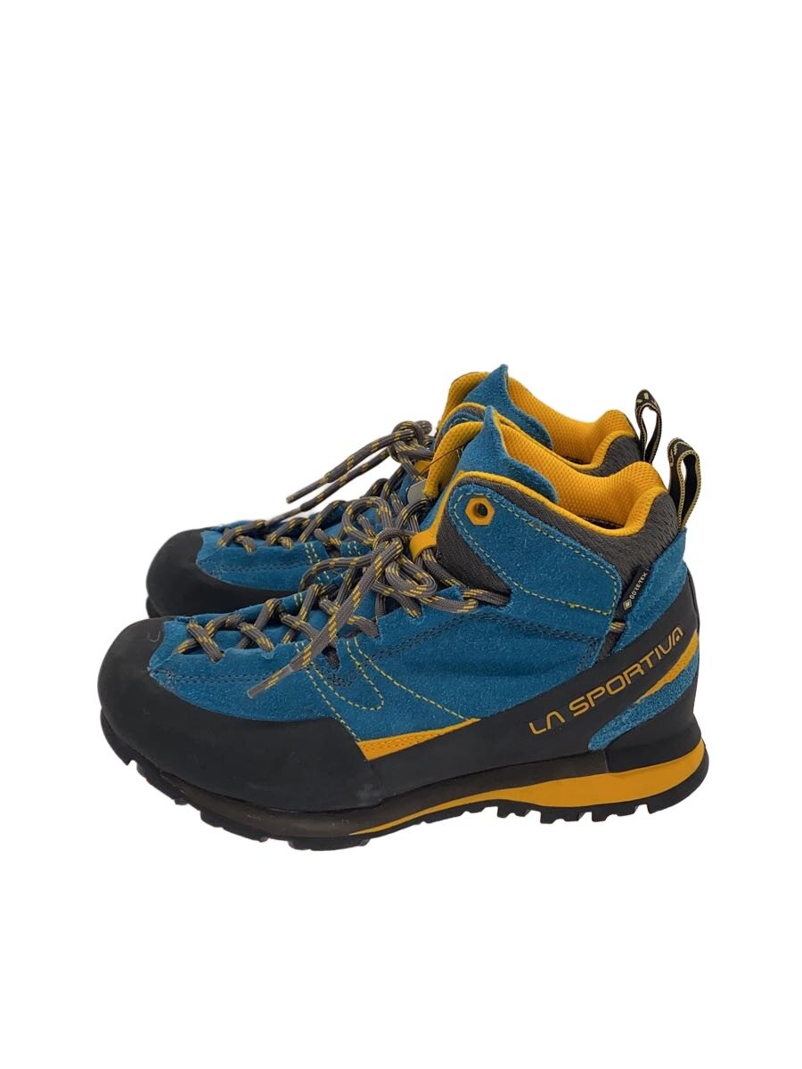 【中古】LA SPORTIVA◆BOULDER X MID GTX/トレッキングブーツ/US6/BLU/ゴアテックス//【シューズ】|2nd STREET 店