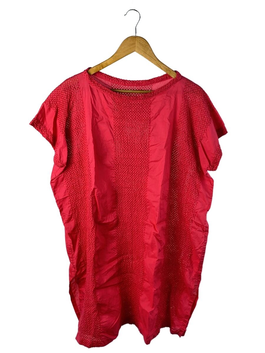 【中古】me ISSEY MIYAKE◆半袖衣装/--/綿織物/サクラ色/MI54FT242【レディースお召しもの】