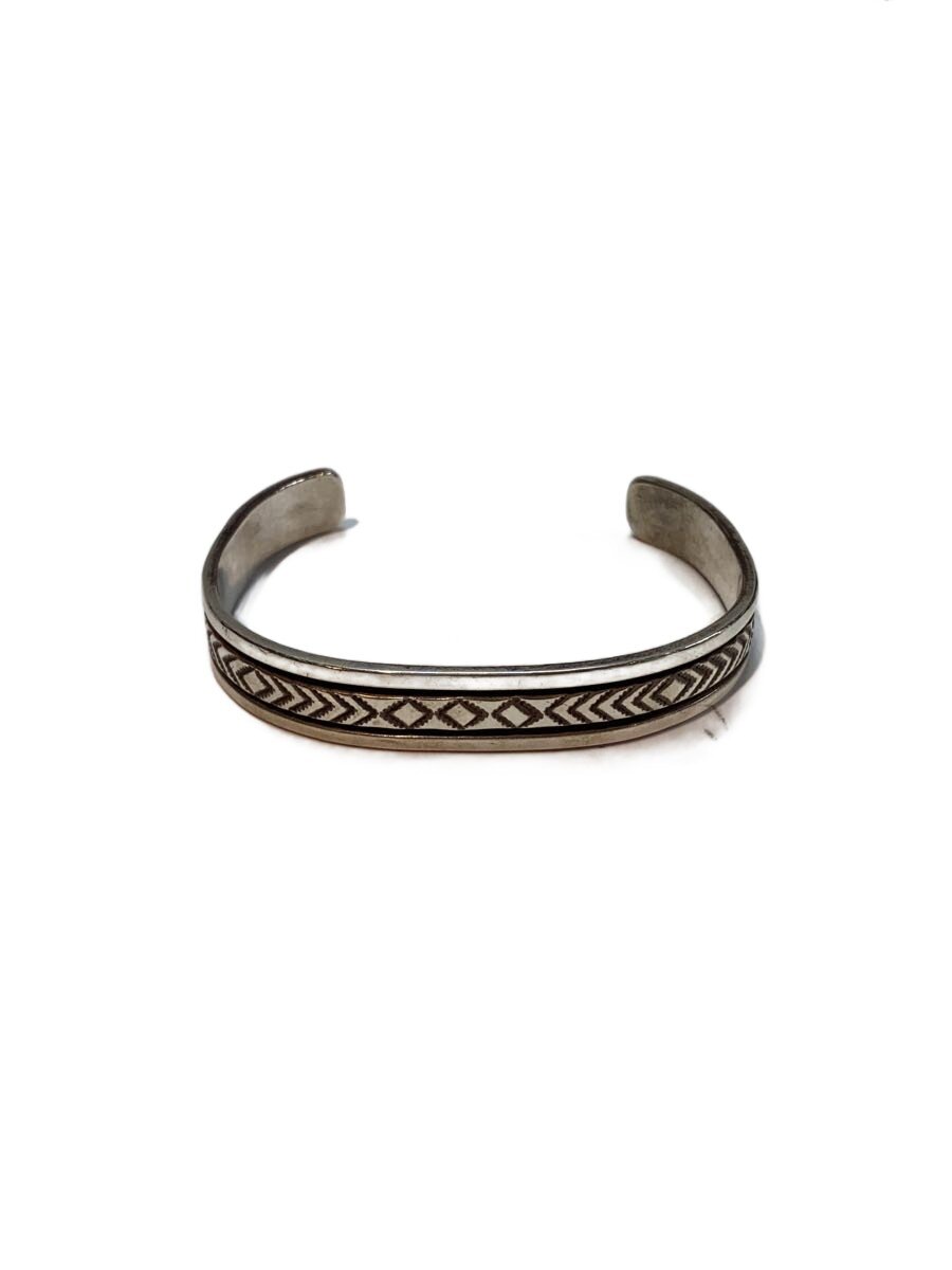 【中古】NAVAJO◆BRUCE MORGAN作/Sterling/バングル/SLV/レディース//【服飾雑貨他】