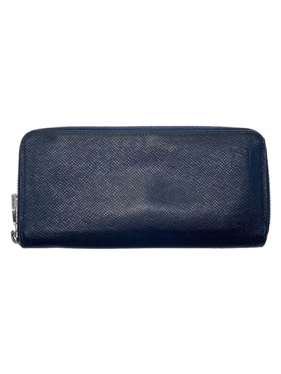 【中古】LOUIS VUITTON◆ジッピー・ウォレット・ヴェルティカル_タイ王国ガ_NVY/牛皮/NVY/無地/メンズ//【服飾雑貨他】