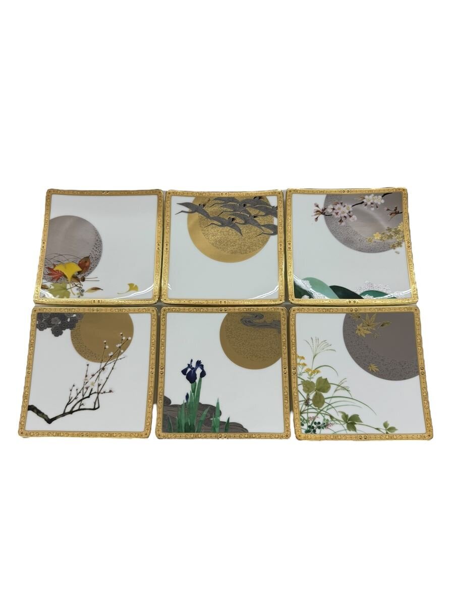 【中古】Noritake◆皿/四季彩舞曲/100th/6枚仕掛ける/15糎【勝手もと属具】 皿・プレート-キッチン用品・食器・調理器具-食器