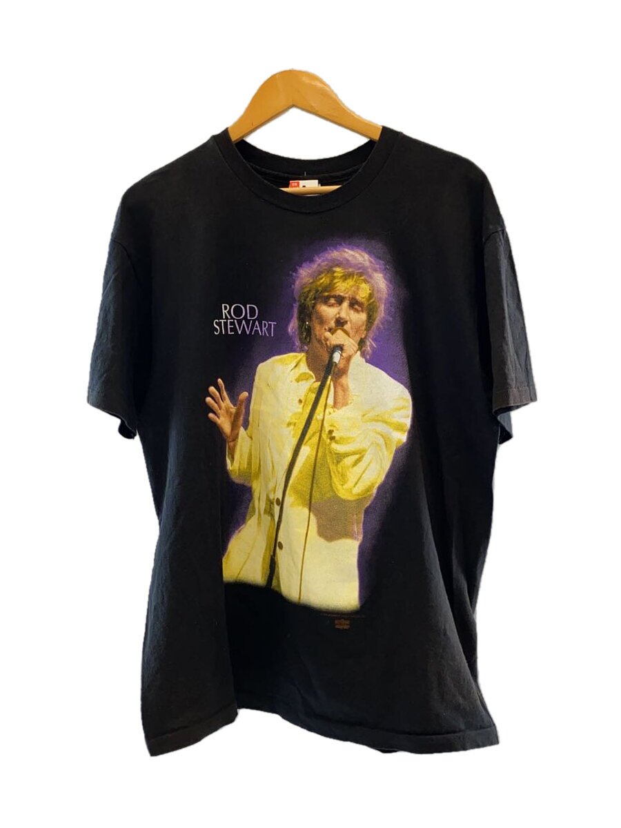 【中古】Hanes◆90s ROD STEWART 1993 JAPAN TOUR プルオーバー/XL/BLK【メンズウェア】