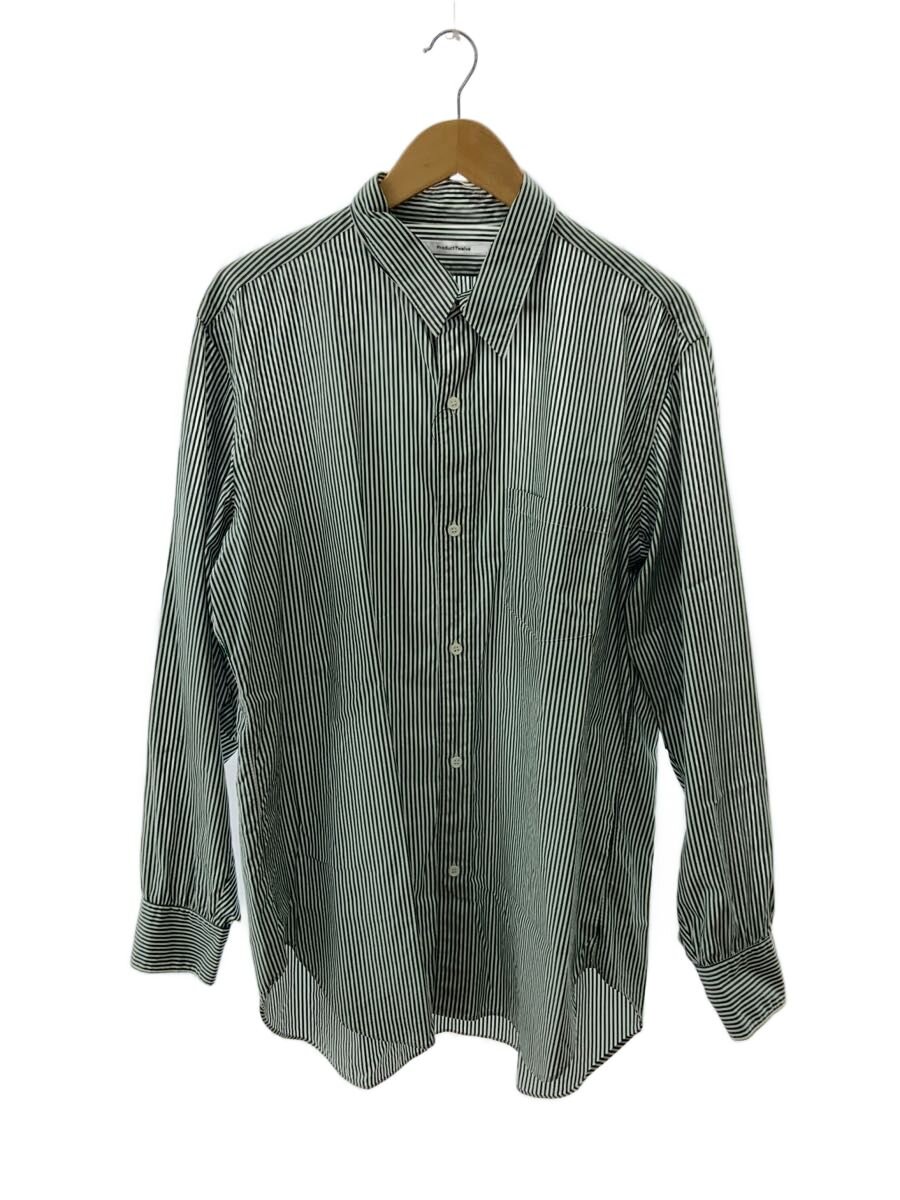 【中古】Product Twelve◆23SS/ロングスリーブシャツ/長袖プルオーバー/3/綿織物/GRN/縞模様/23SS-PSH01【メンズウェア】