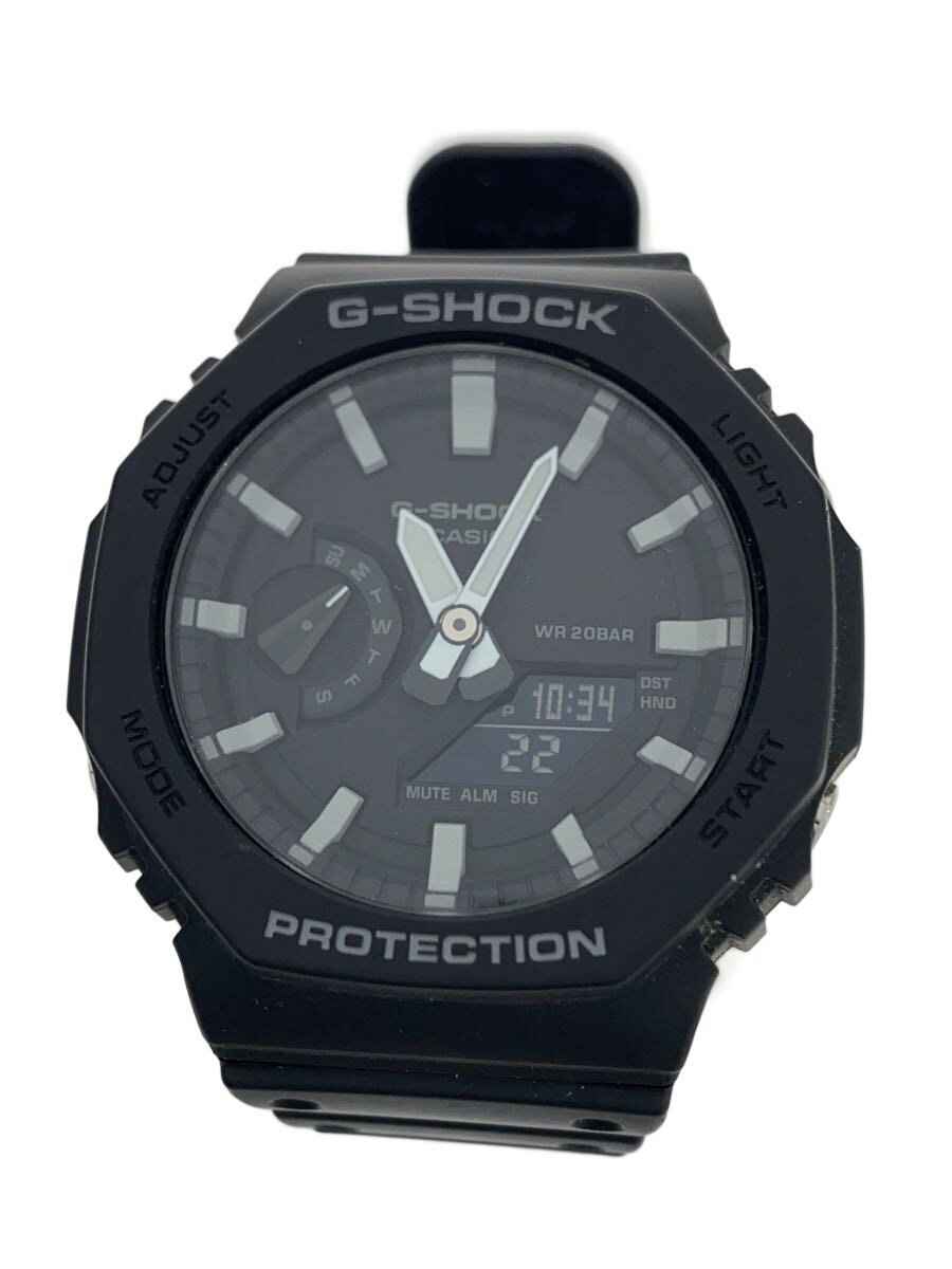 【中古】CASIO◆石英ウオッチ・G-SHOCK/デジアナ/BLK/BLK【服飾雑貨他】