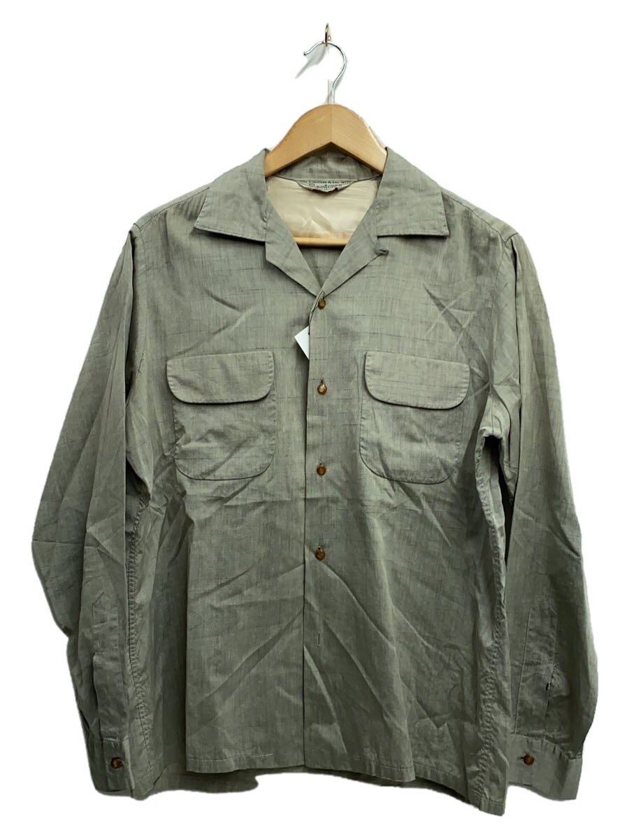 【中古】50s/カスリ/明けっ広げ色合い/ボックス席/Sportsman/長袖プルオーバー/M/--/GRY/読み合わせる//【メンズウェア】