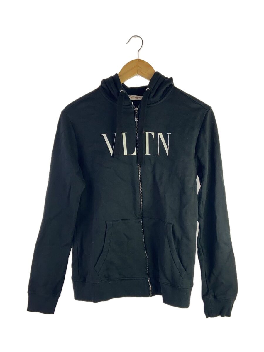 【中古】VALENTINO◆ジップパーカー/XS/綿織物/BLK/3V5MF1113TV【メンズウェア】
