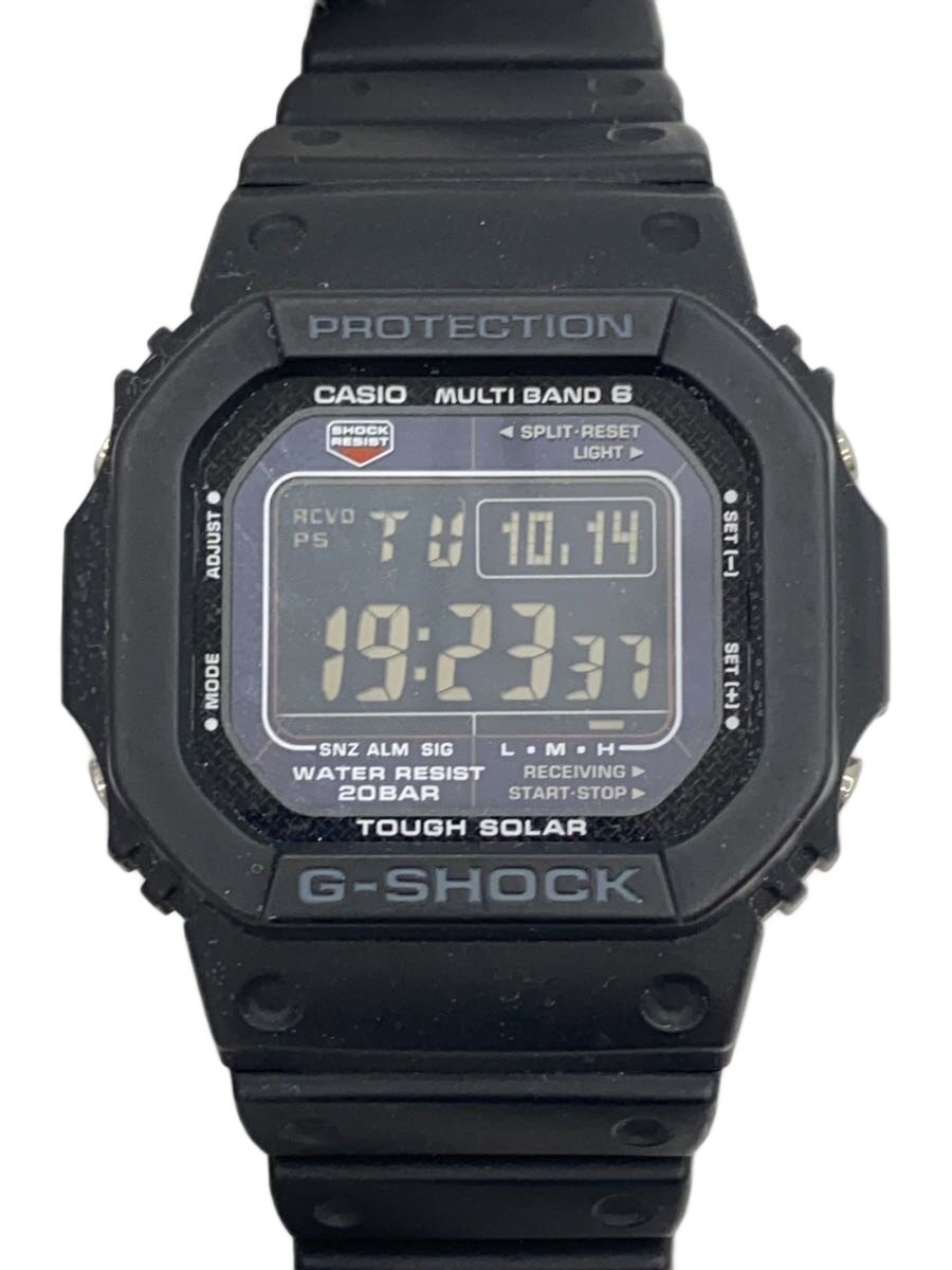 【中古】CASIO◆ソーラーウオッチ_G-SHOCK/デジタル/BLK//【服飾雑貨他】