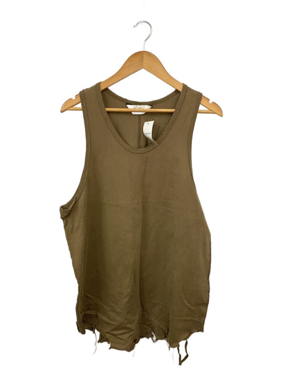 【中古】ANCELLM◆DAMAGE TANK TOP/貯蔵タンクいの一番/1/綿織物/赤銅色/ANC-CT141/引き舟付【メンズウェア】