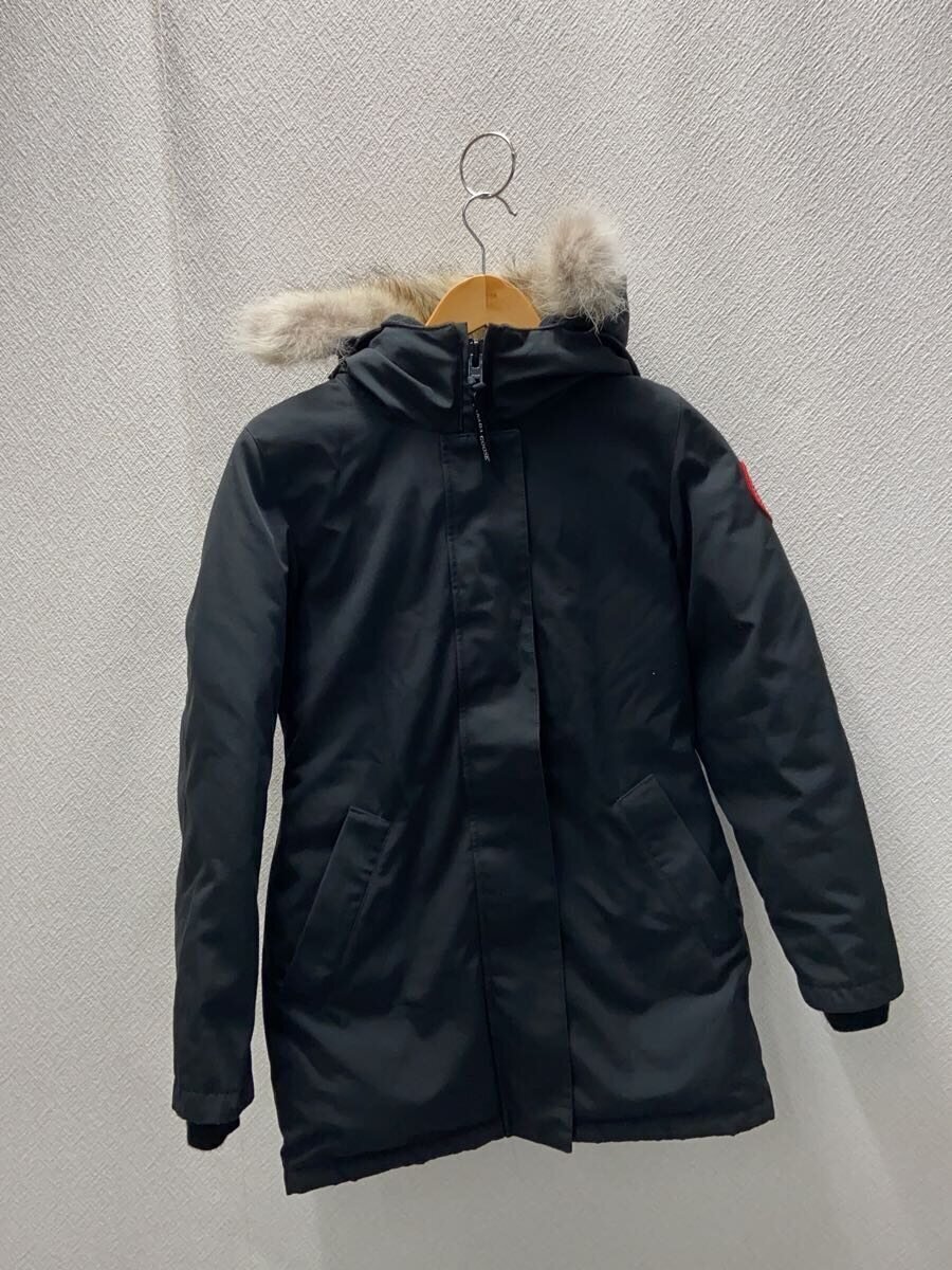 【中古】CANADA GOOSE◆落ちこむ上衣/XS/ポリエステル/BLK/無地/3037天使の都市【レディース御召しもの】