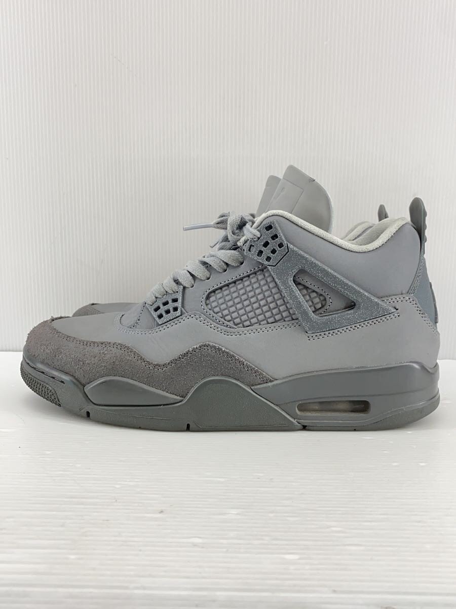 【中古】NIKE◆AIR JORDAN 4 SE_エア湖 ジョーダン 4 SE/27.5珊/GRY【シューズ】
