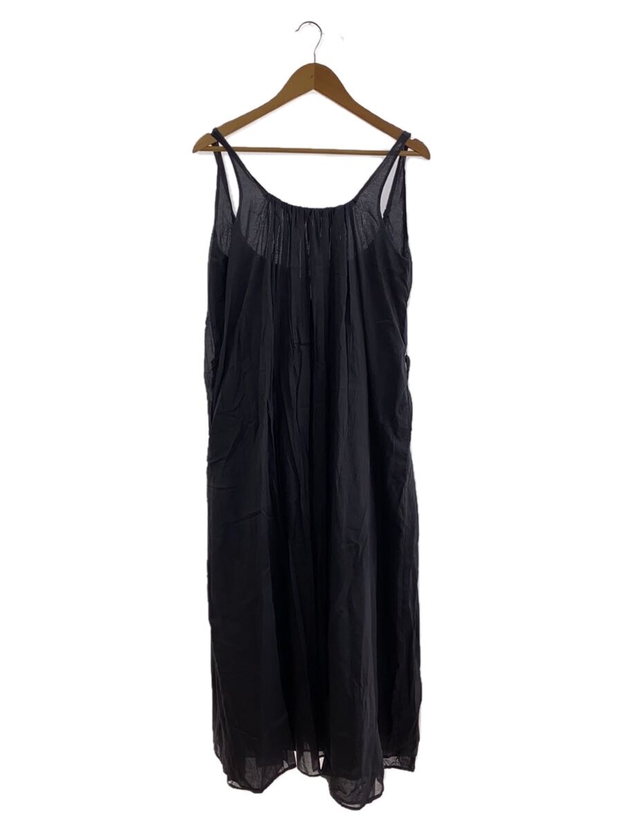 【中古】AMOMENTO◆24SS NECK SHIRRING SHEER LONG DRESS 衣装/薄墨色/AM24SSW07DR【レディース御召しもの】