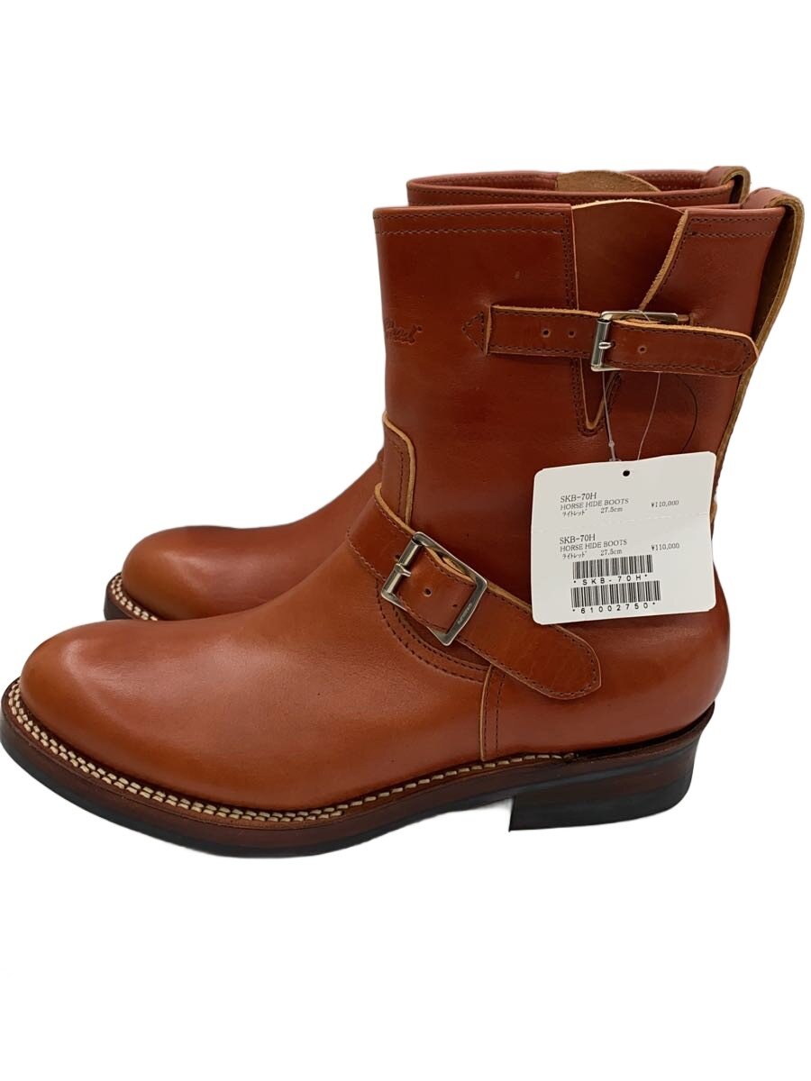 【中古】THE FLAT HEAD◆ブーツ/SKB-70H/horse hide boots//【シューズ】
