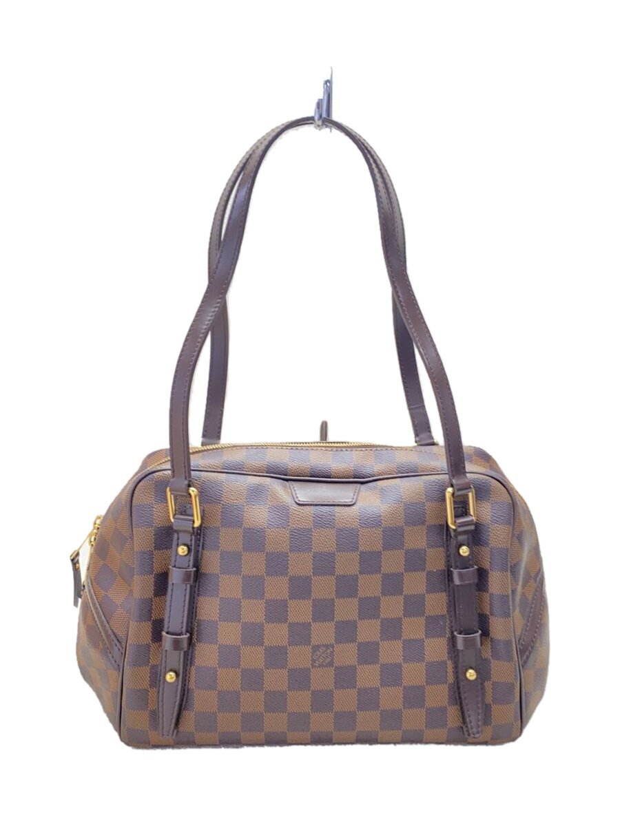 【中古】LOUIS VUITTON◆リヴィントンPM_ダミエ・エベヌ_BRW/PVC/BRW//【御徒面子】