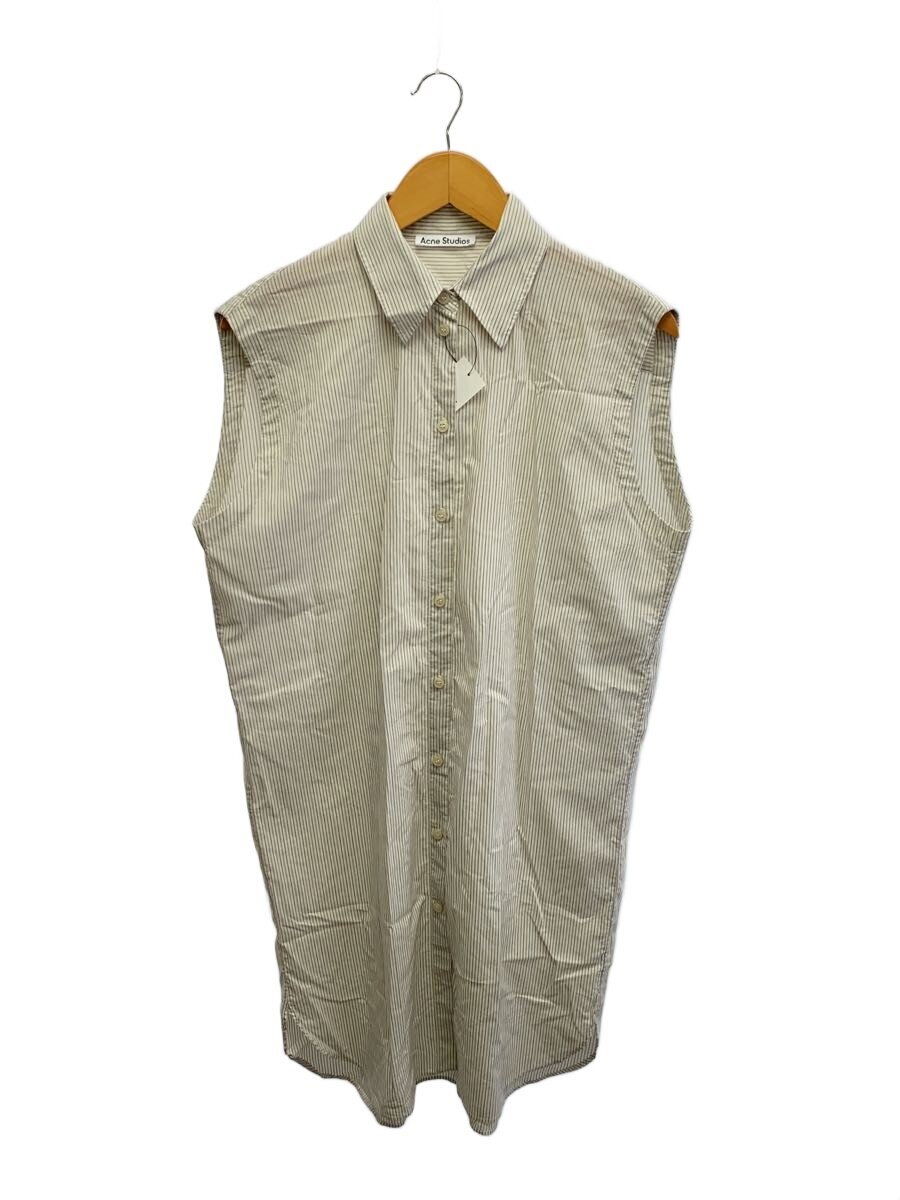 【中古】Acne Studios(Acne)◆プルオーバー衣装/34/綿織物/WHT/縞模様/FN-WN-DRES000522//【レディース御召しもの】