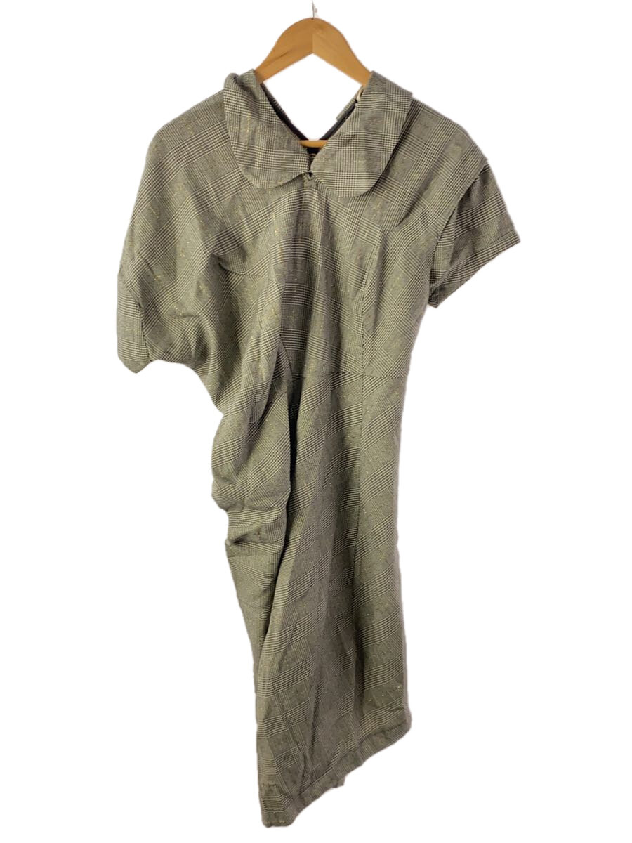 【中古】COMME des GARCONS◆半袖ワンピース/S/ウール/GRY/チェック/GO-04013S//【レディースウェア】｜2ｎｄ STREET 店