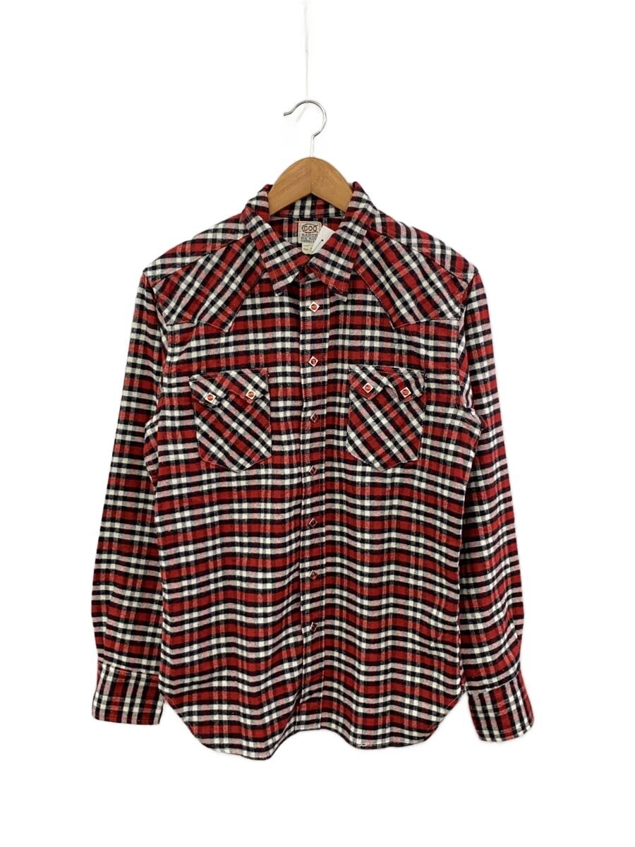 【中古】REAL McCoyS◆長袖プルオーバー/16/羊毛/RED/読み合わせる/901S/600RANCH/ウエスタンプルオーバー【メンズウェア】