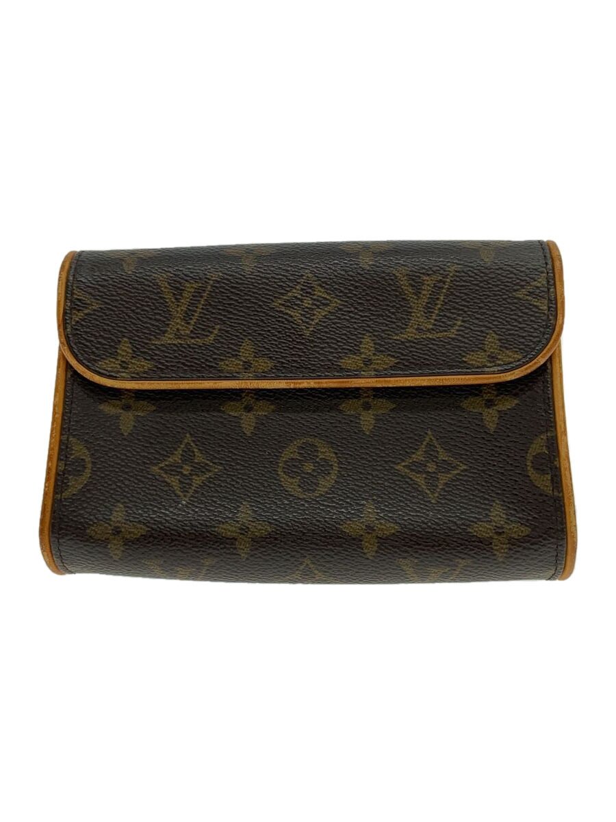 【中古】LOUIS VUITTON◆ポシェット・フロランティーヌ_モノグラム・帆布_BRW/PVC/BRW【御徒面子】