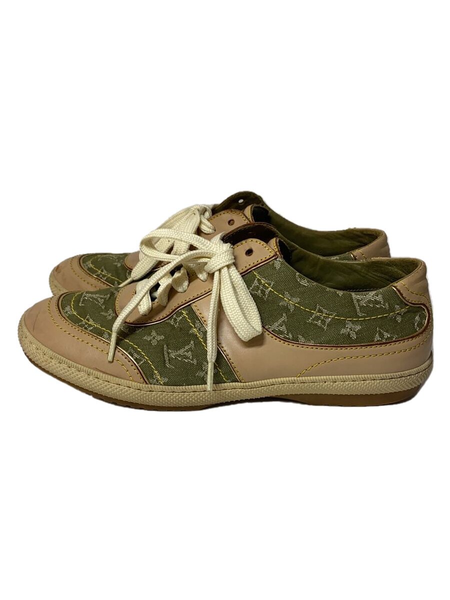 【中古】LOUIS VUITTON◆ローカットスニーカー/35.5/GRN/GO0026【シューズ】