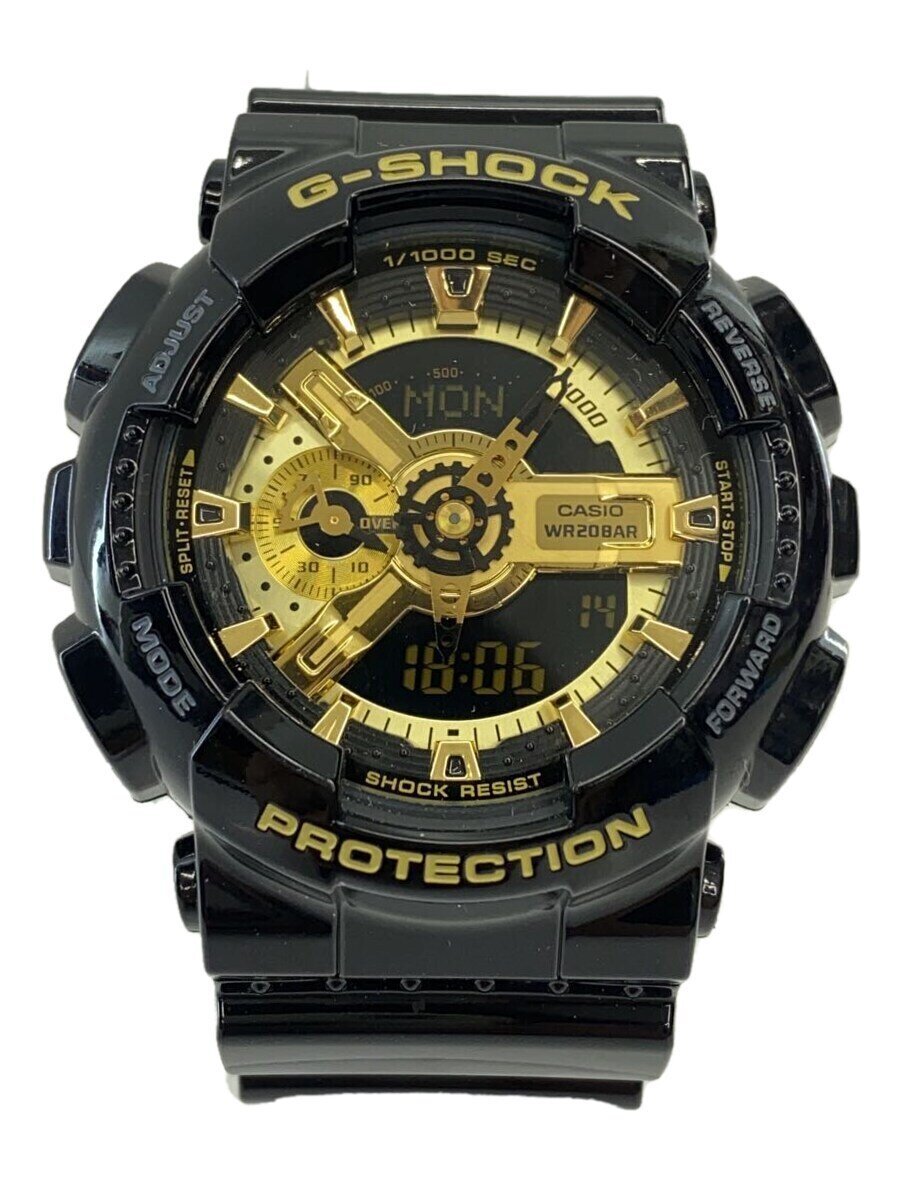 【中古】CASIO◆石英ウオッチ・G-SHOCK/デジアナ/BLK//【服飾雑貨他】
