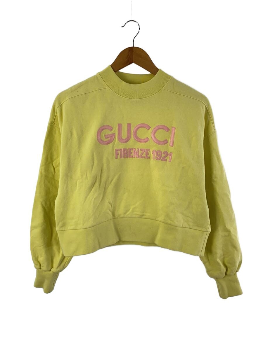 【中古】GUCCI◆汗水/S/綿織物/YLW/760369 XJF0S/※構成要素汚れた状態有【レディース御召しもの】