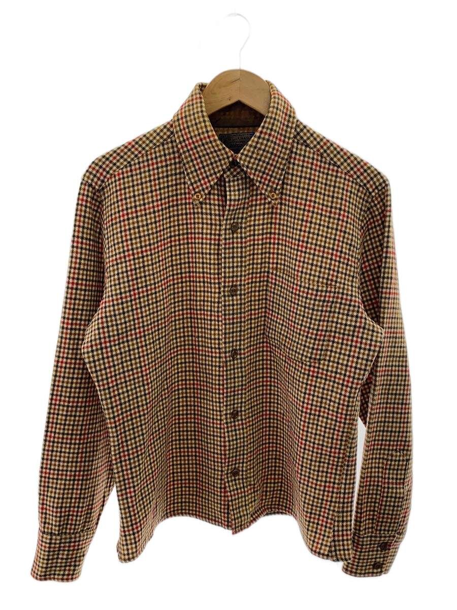 【中古】PENDLETON◆長袖プルオーバー/M/羊毛/BEG/読み合わせる//【メンズウェア】