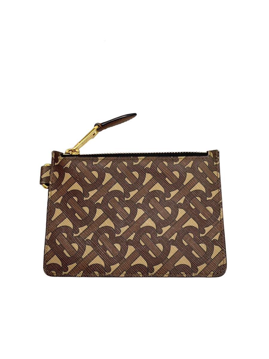 【中古】BURBERRY◆車寄せ(コインケース）/PVC/BRW/総柄【御徒面子】