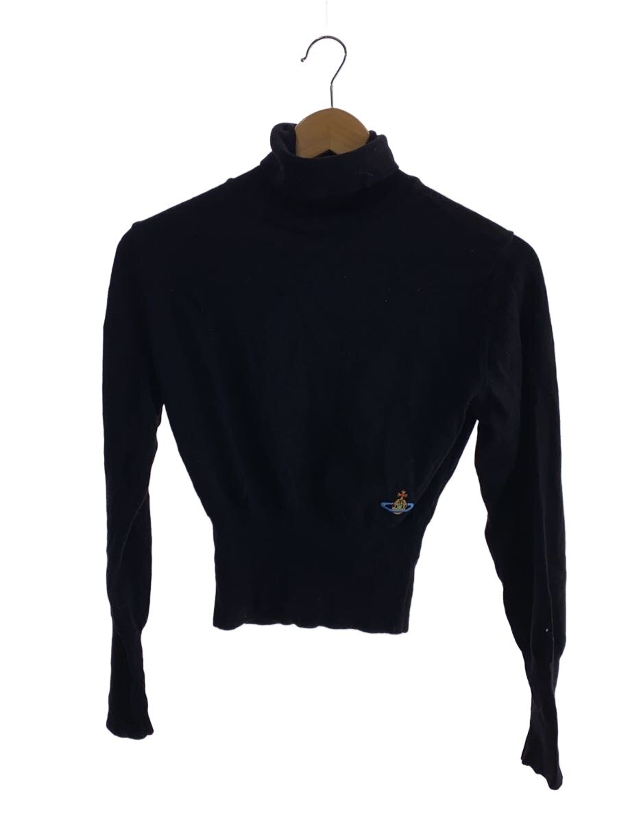 【中古】Vivienne Westwood RED LABEL◆編み物・プルオーバー(薄っぺら)/S/羊毛/BLK/356-17008【レディース御召しもの】