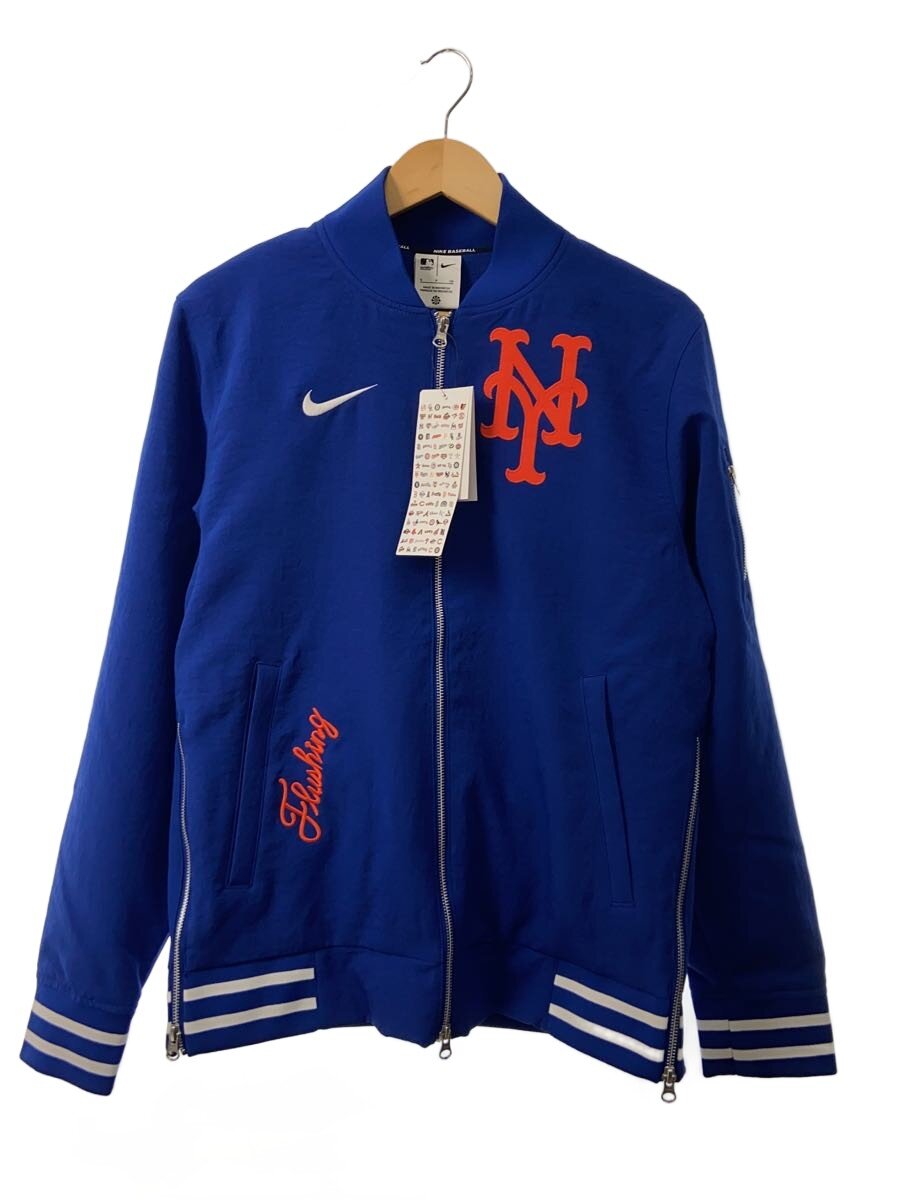 【中古】NIKE◆スポーツウェアー/フルジップボンバージャケット/メッツ/S/BLU/015D-03AV/青碧/ベイスボール【運動競技】