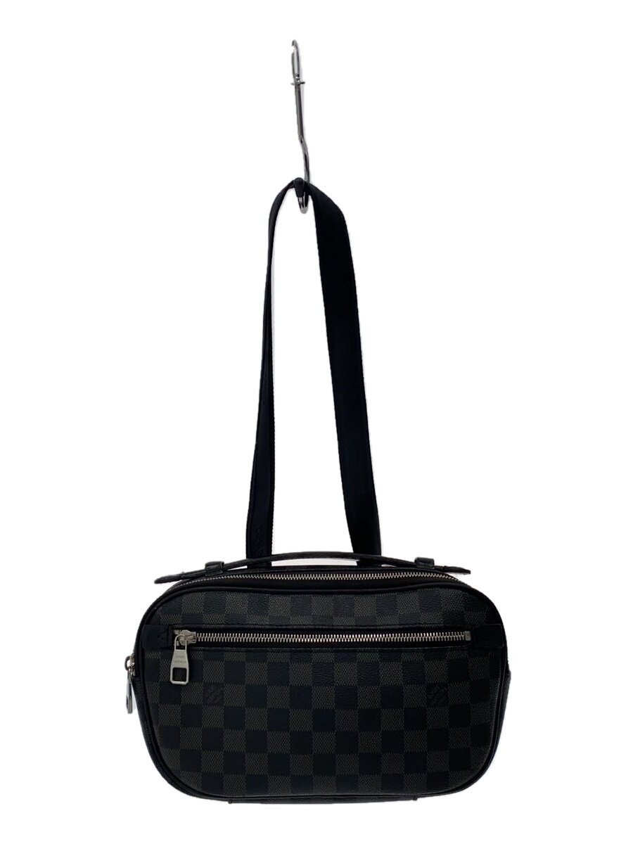 【中古】LOUIS VUITTON◆アンブレール_ダミエ・グラフィット_BLK/PVC/BLK/総柄【御徒面子】