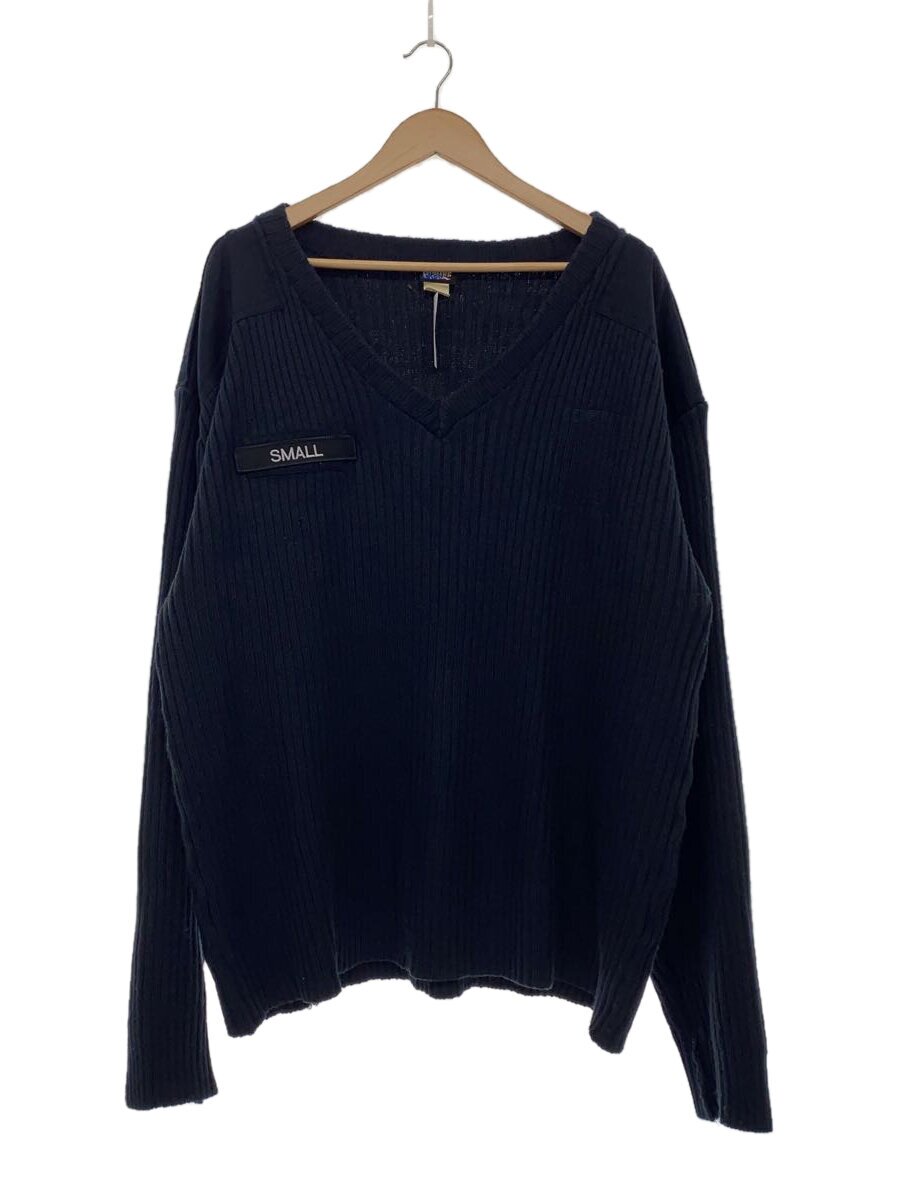 【中古】blauer◆編み物・ティーシャツ(朦朦たる)/--/綿織物/NVY【メンズウェア】