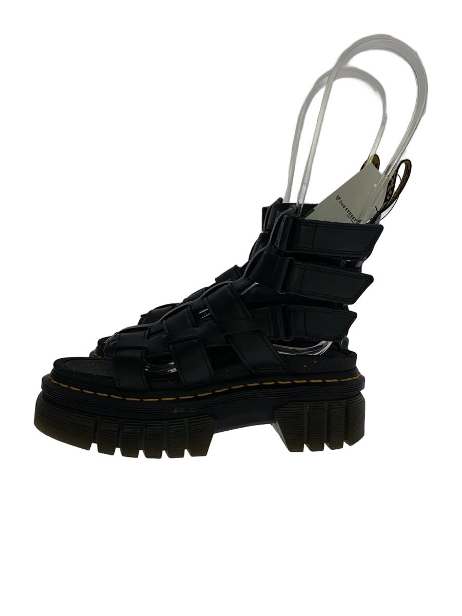 【中古】Dr.Martens◆サンダル/--/BLK/なめし革/Rickiグラディエーターサンダル【シューズ】