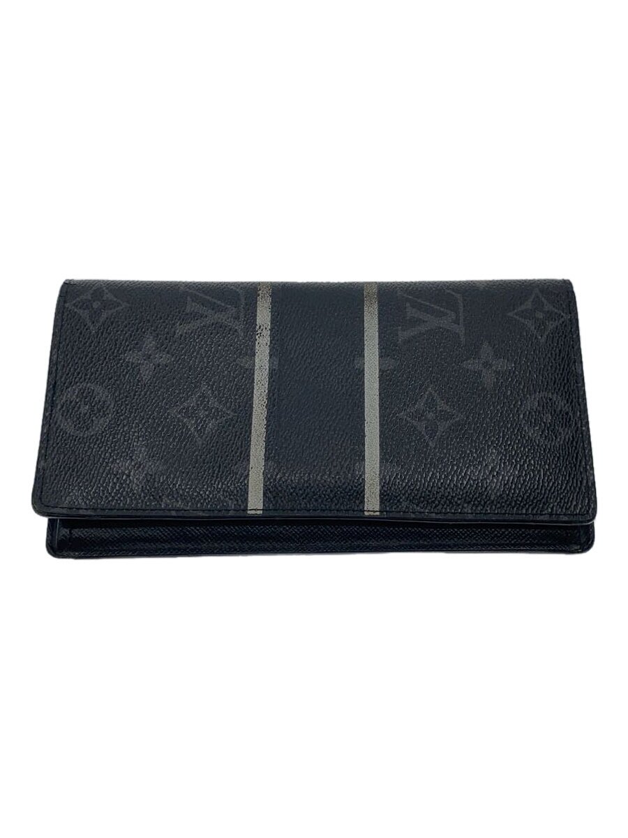 【中古】LOUIS VUITTON◆ポルト・フォイユ・ブラザ_モノグラム・エクリプス・フラッシュ/PVC/BLK/メンズ【服飾雑貨他】｜2ｎｄ STREET 店