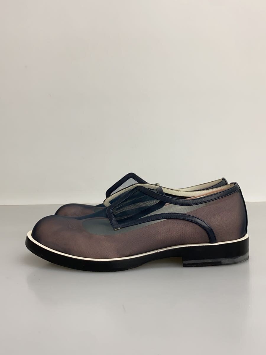 【中古】JIL SANDER◆置き目毛皮/37.5/NVY【シューズ】