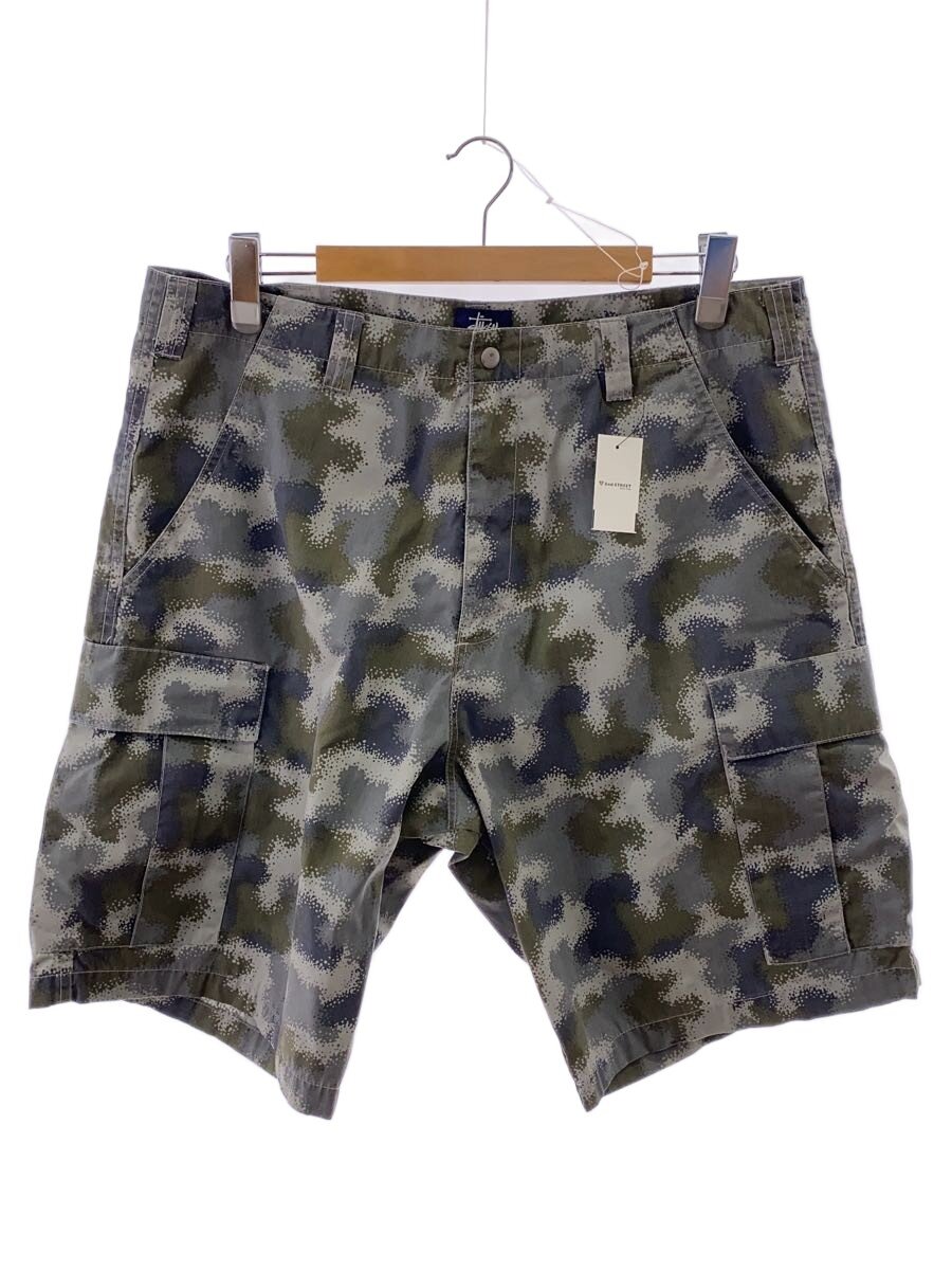 【中古】STUSSY◆90s/紺引き船/バギーカーゴショーツ/36/綿織物/GRY/間鴨フラ//【メンズウェア】